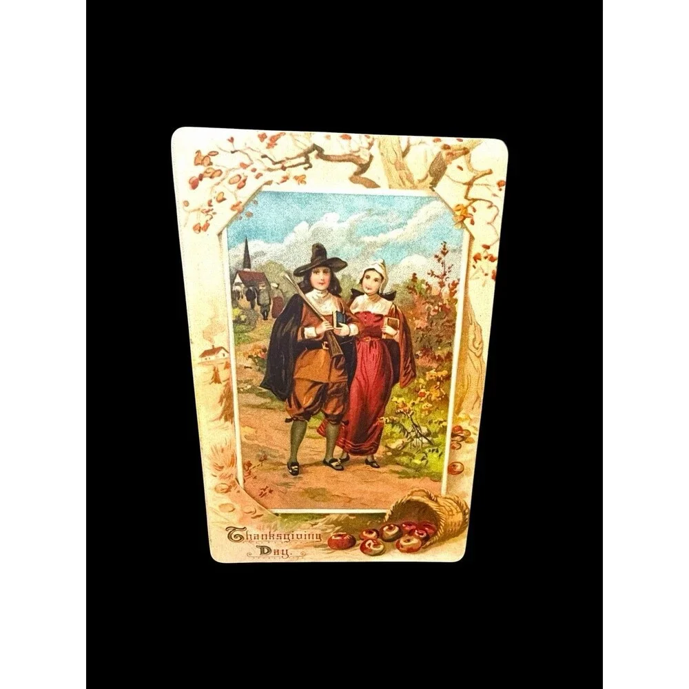 Moonlight & Roses Marta E. Peters Thanksgiving Day Wood Standing Picture